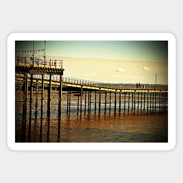 Southend on Sea Pier Essex England Sticker by AndyEvansPhotos